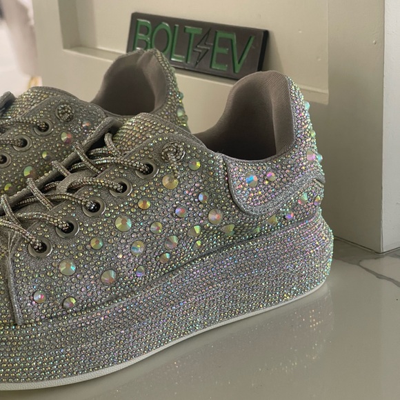 COPY - 🪩 NEW Azalea Wang sparkle glitter sneakers sz 9 or 39. 🪩 watch the video… - Picture 11 of 13